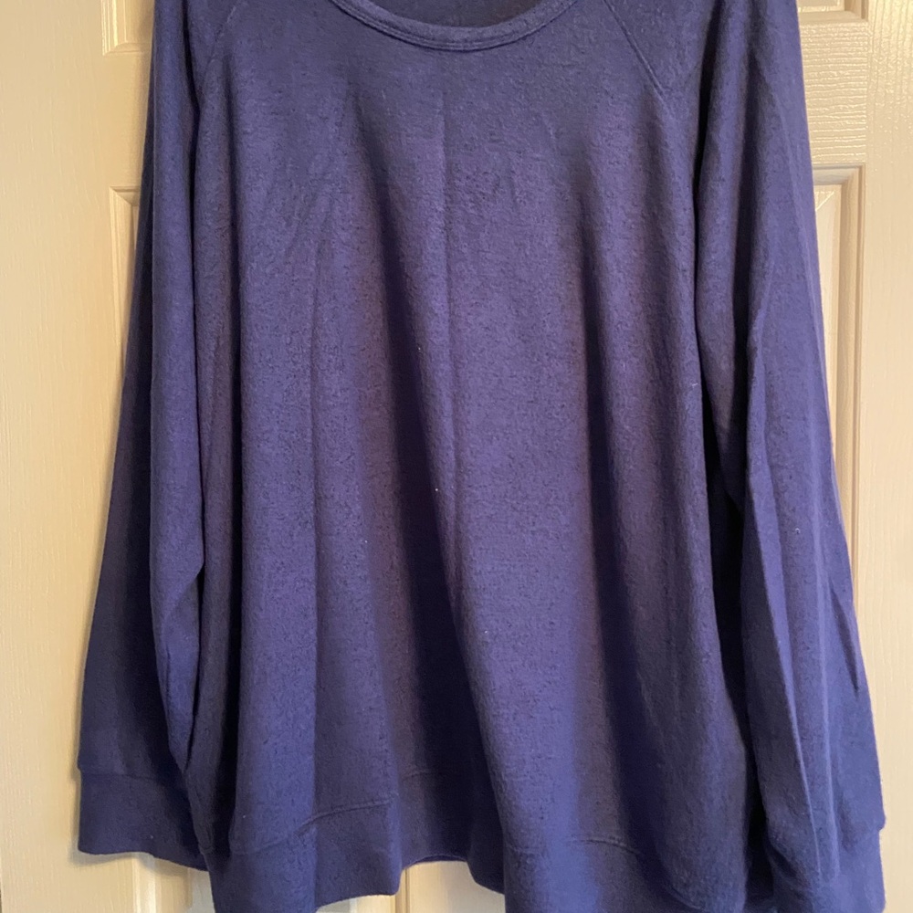 Buffalo David Bitton Blue Crew Neck Top